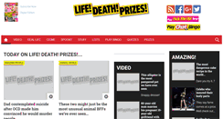 Desktop Screenshot of lifedeathprizes.com